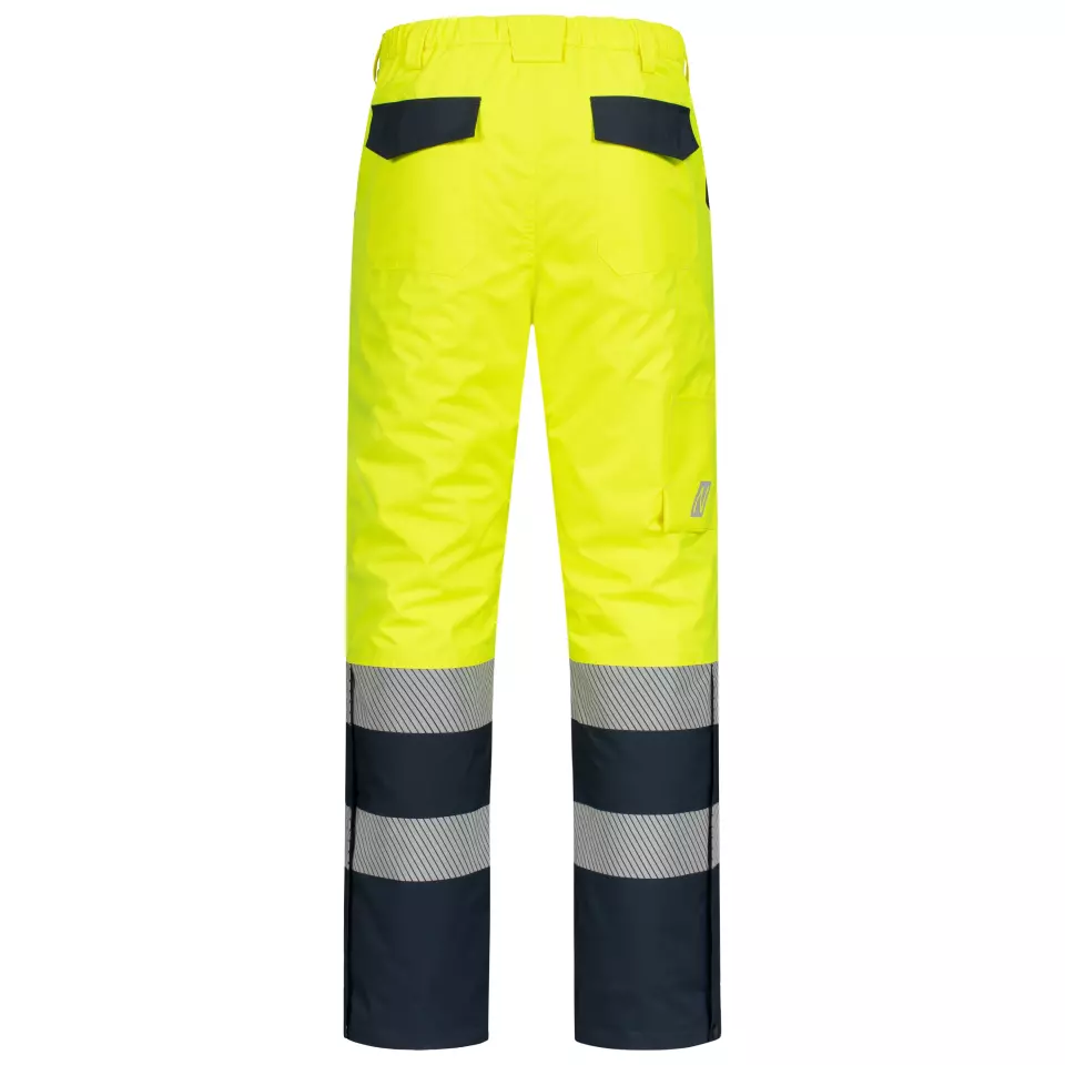 Nitras 7580-4021, MOTION TEX VIZ High-Visibility Winter Work Trousers, Neon Yellow, image 2, gallery thumbnail