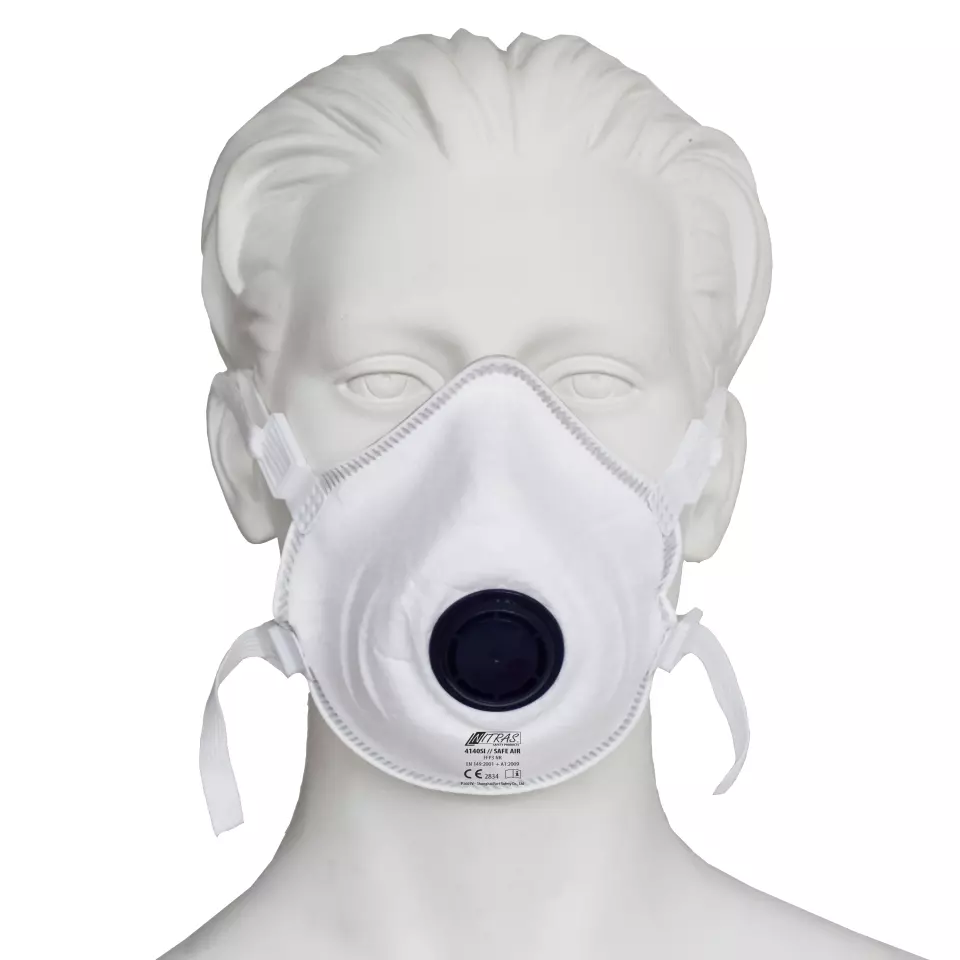 NITRAS 4140SI, SAFE AIR Respirator Mask, White, image 1, gallery thumbnail