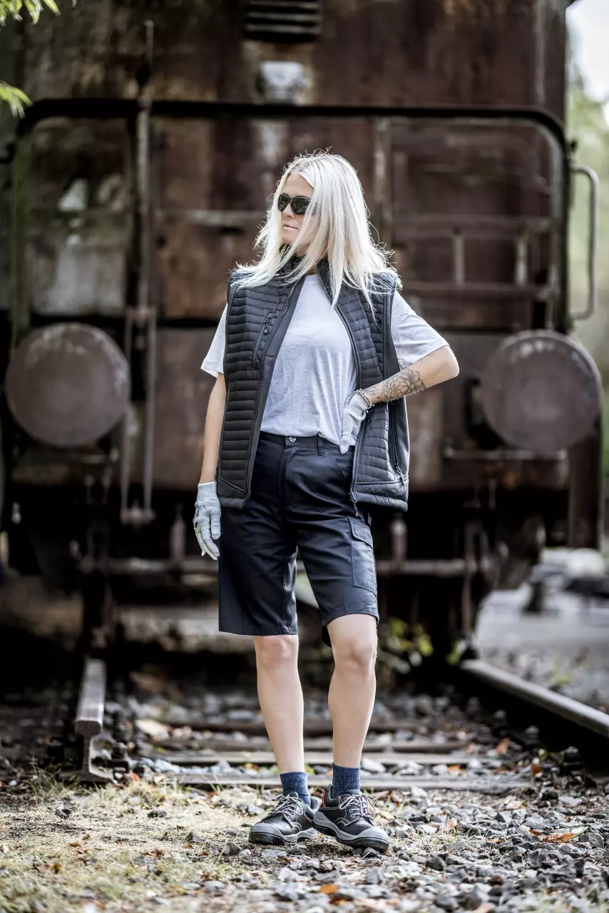 Nitras 7500, MOTION TEX LIGHT Work Trousers, Black, image 3, gallery thumbnail