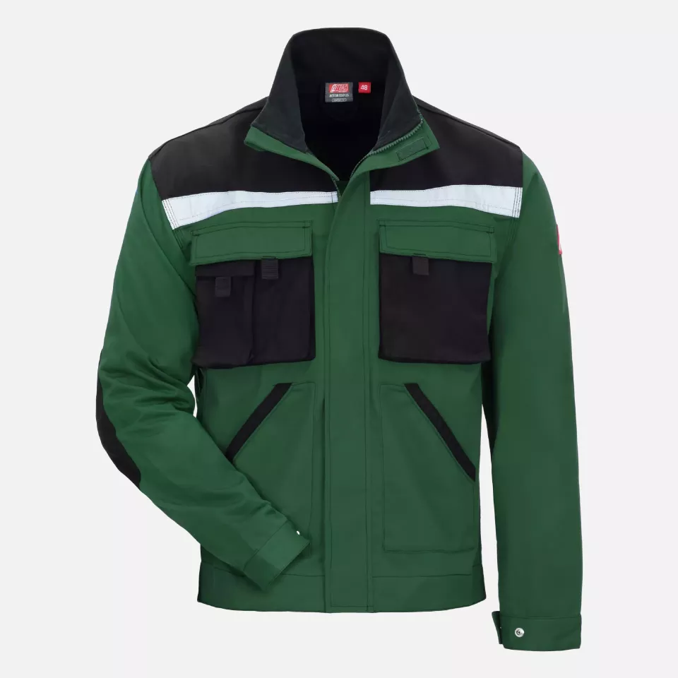 Nitras 7654, MOTION TEX PLUS Workjacket, Green, image 1, gallery thumbnail