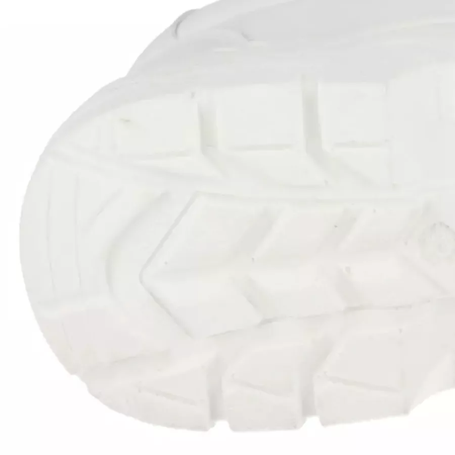 **Rutschhemmende PU/PU-Laufsohle** bietet sicheren Halt für stabile Bewegung auf einer Vielzahl von Oberflächen.