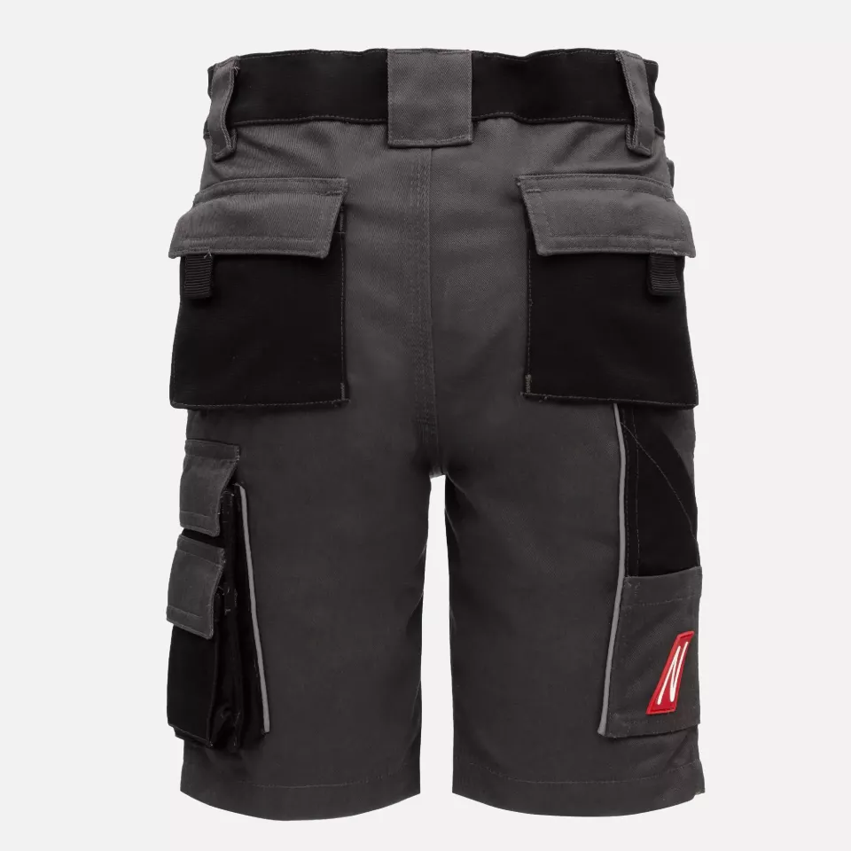 Nitras 7602KIDS, MOTION TEX KIDS Short Work Trousers, Grey, image 2, gallery thumbnail