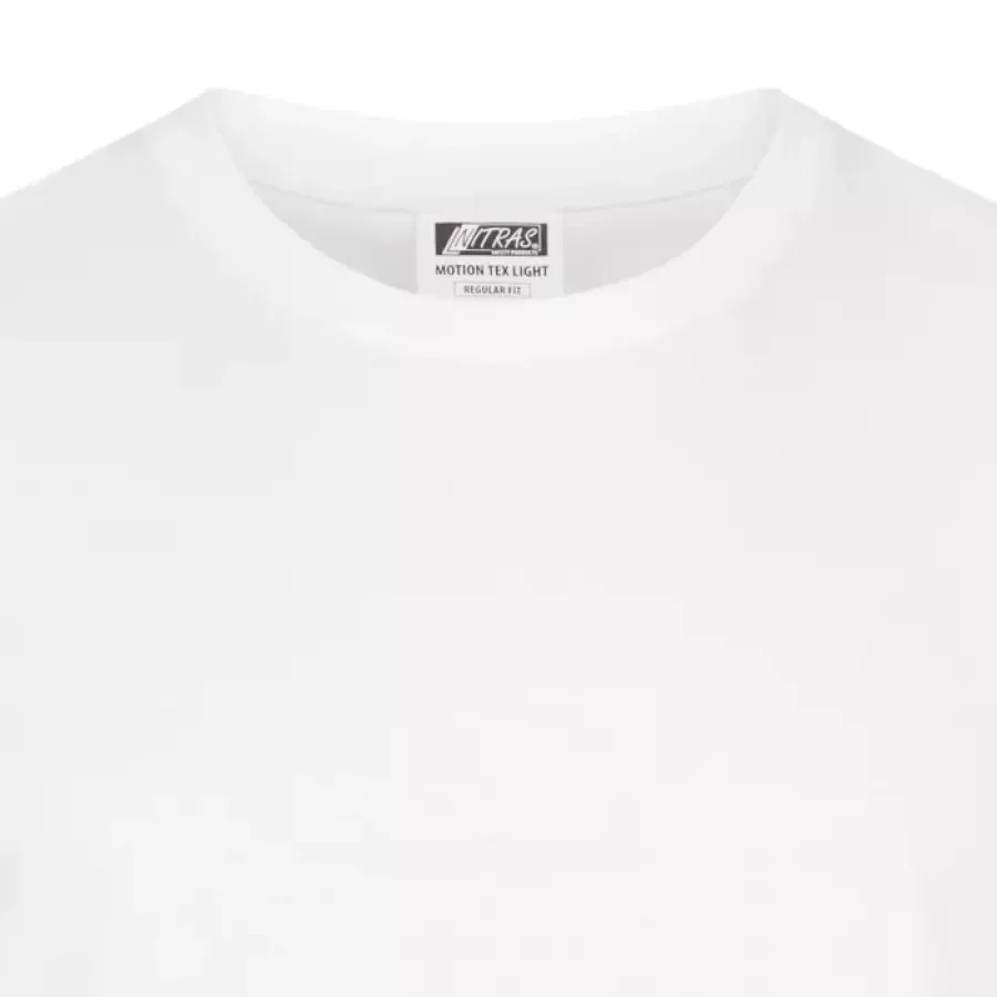 **Ribbed Round Neckline** sits comfortably and keeps its shape for a clean, easygoing look.