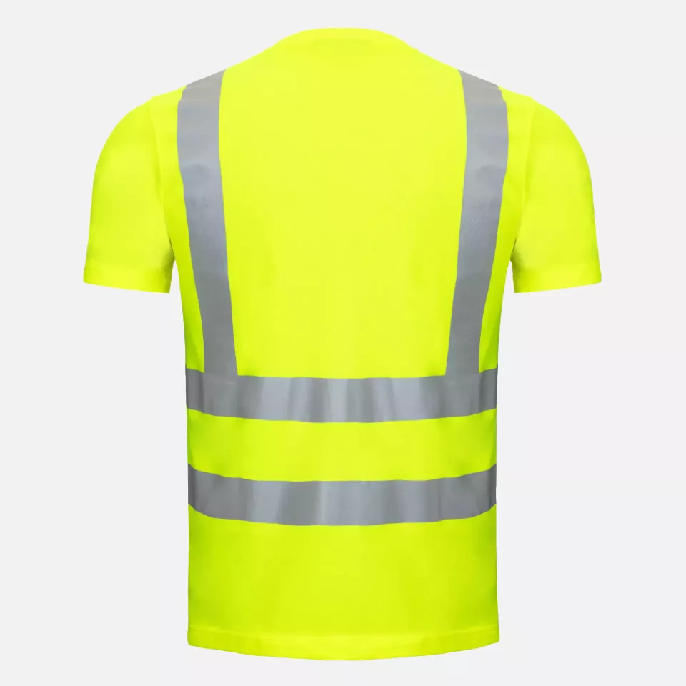 Nitras 7008-4000, MOTION TEX VIZ Reflective T Shirt, Neon Yellow, image 2, gallery thumbnail