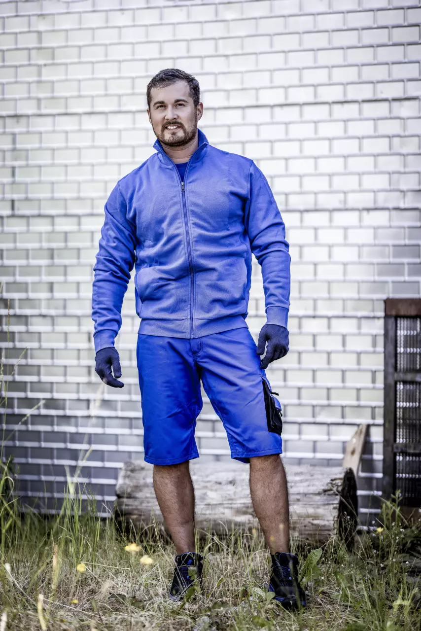 Nitras 7601, MOTION TEX PLUS Work Trousers, Royal Blue, image 3, gallery thumbnail