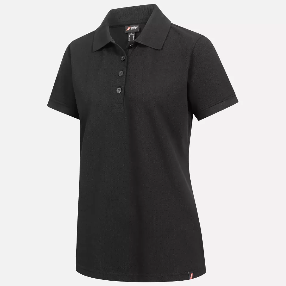 Nitras 7056-1000, MOTION TEX PLUS Polo Shirt, Black, image 1, gallery thumbnail