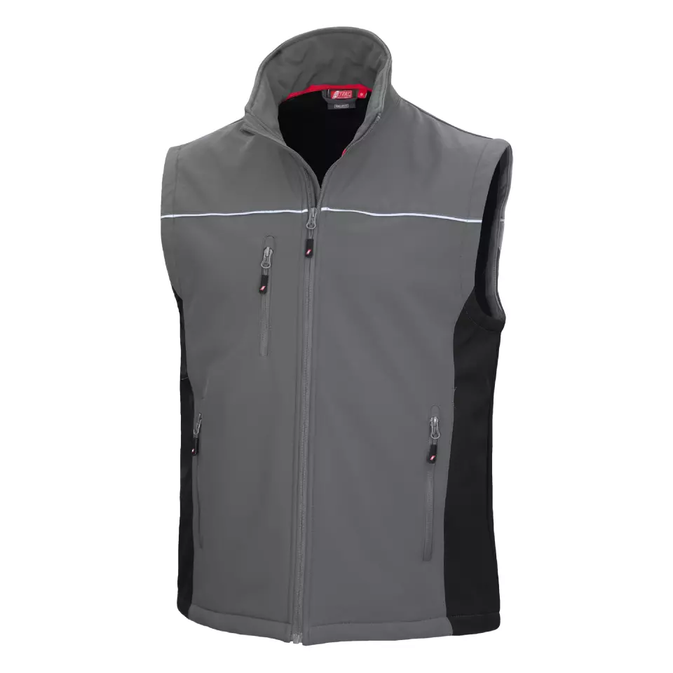 Nitras 7162, MOTION TEX LIGHT Softshell Waistcoat, Grey, image 1, gallery thumbnail