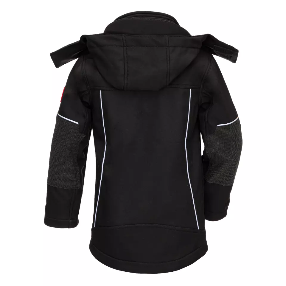 NITRAS 7180KIDS, MOTION TEX KIDS Softshell Jacket, Black, image 2, gallery thumbnail