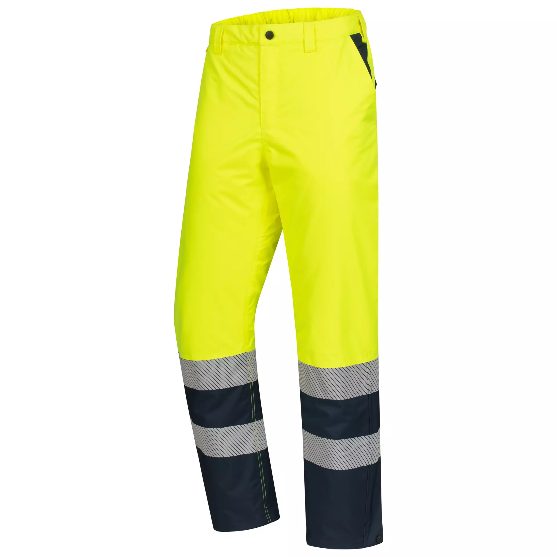 Nitras 7580-4021, MOTION TEX VIZ High-Visibility Winter Work Trousers, Neon Yellow