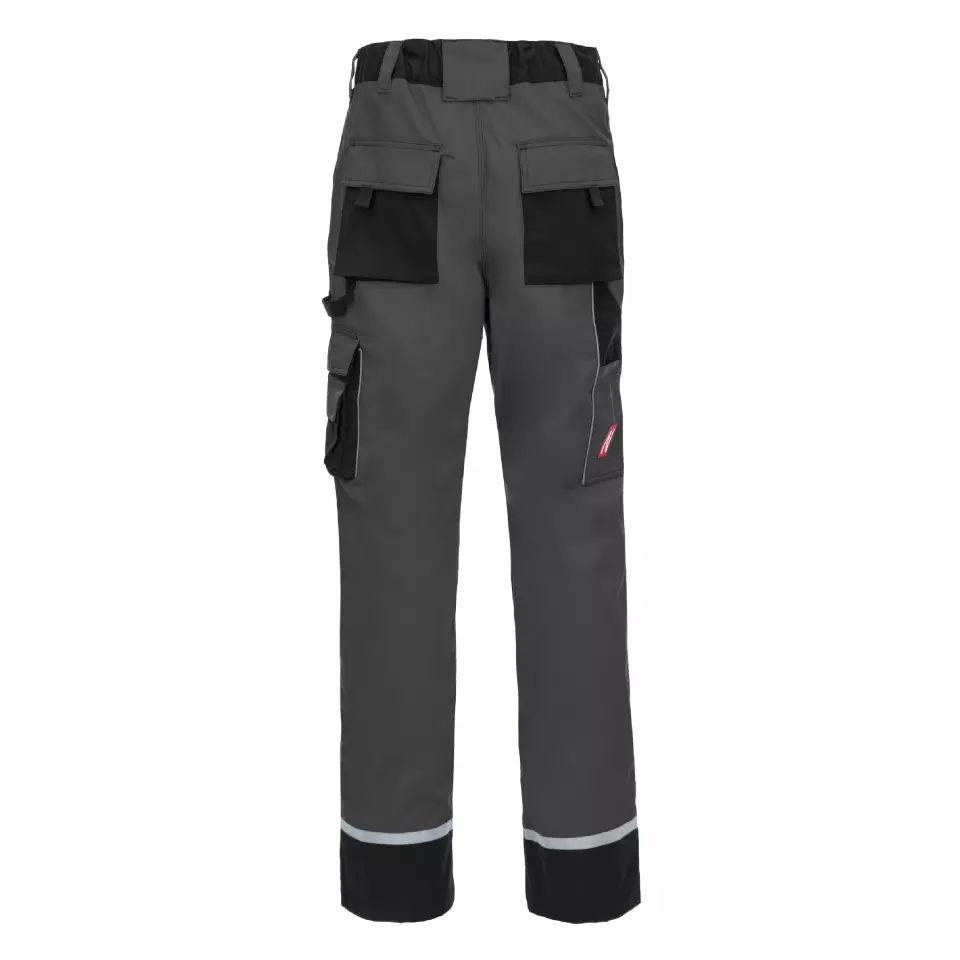 NITRAS 7612, MOTION TEX PLUS Work Trousers, Grey, image 2, gallery thumbnail