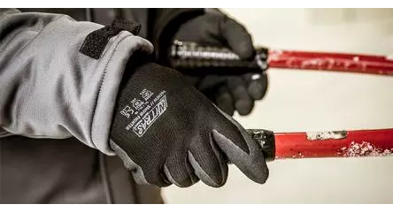 NITRAS 1606W, SNOW FIGHTER Winter Gloves, Black, image 2, gallery thumbnail