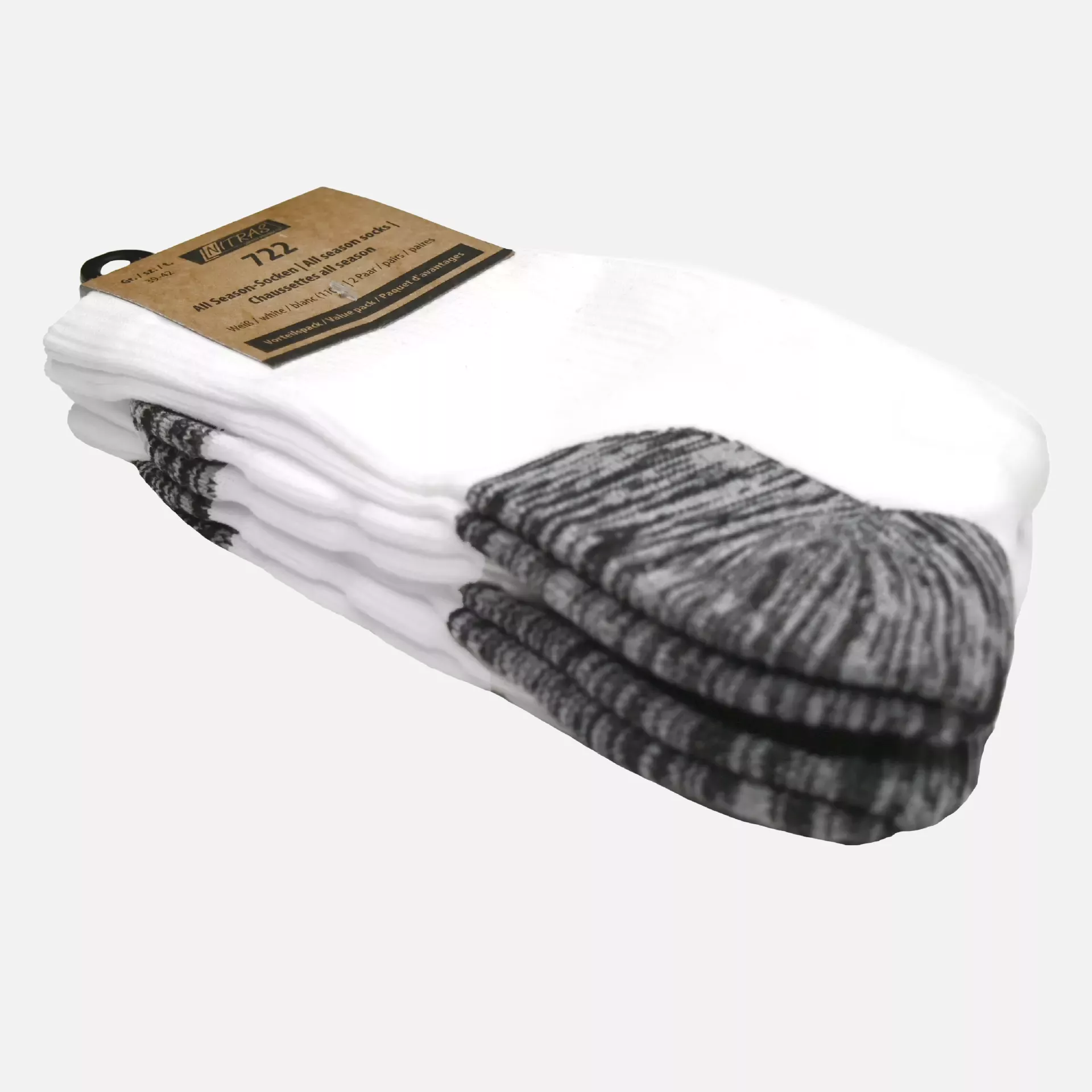 Nitras 722-1100, Ganzjahressocken Polyamid / Polyester / Elastan, Weiß, image 2