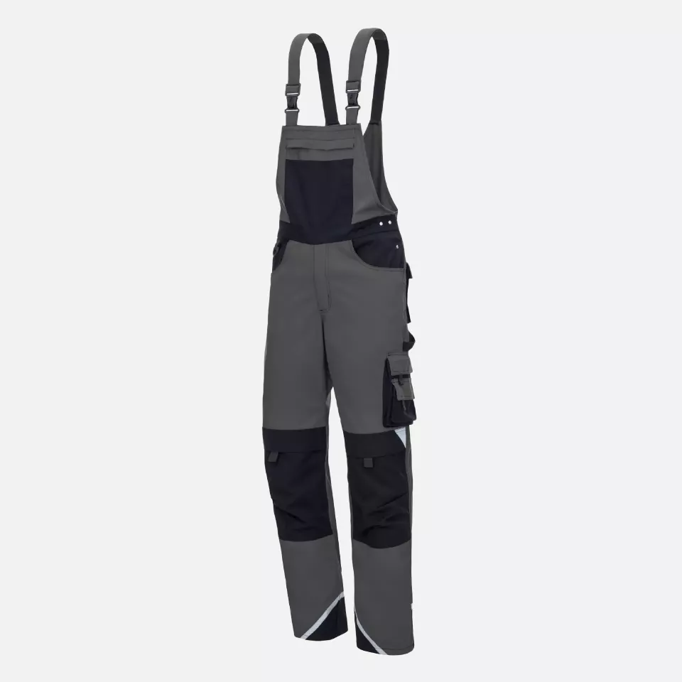 Nitras 7622, MOTION TEX PLUS Bib Pants, Grey, image 1, gallery thumbnail
