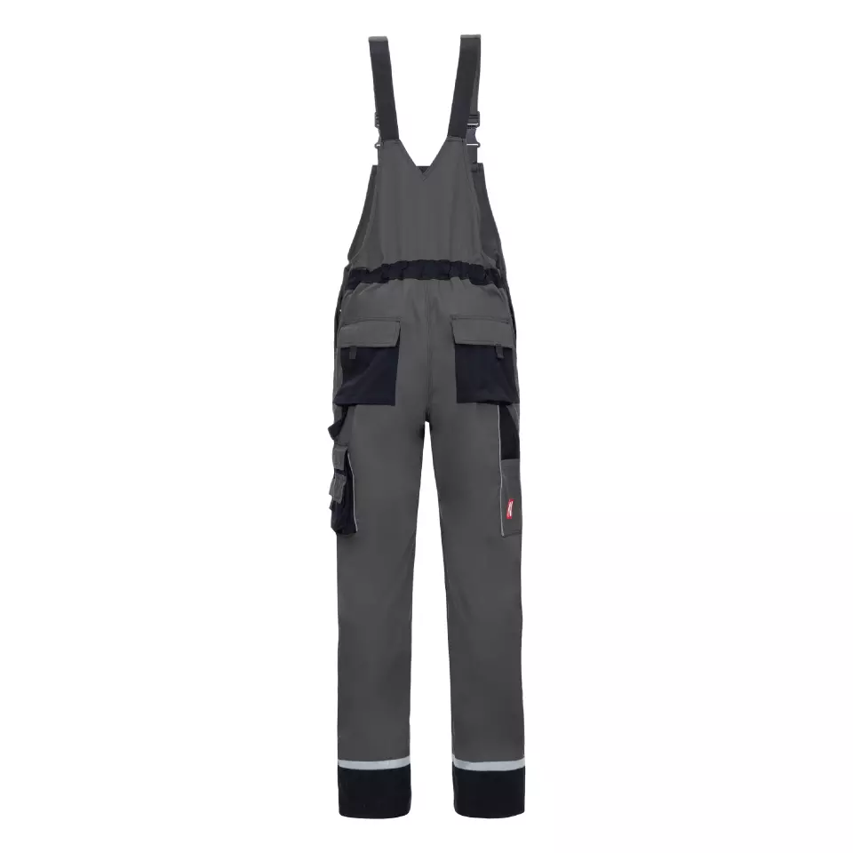 NITRAS 7622, MOTION TEX PLUS Bib Pants, Grey, image 2, gallery thumbnail