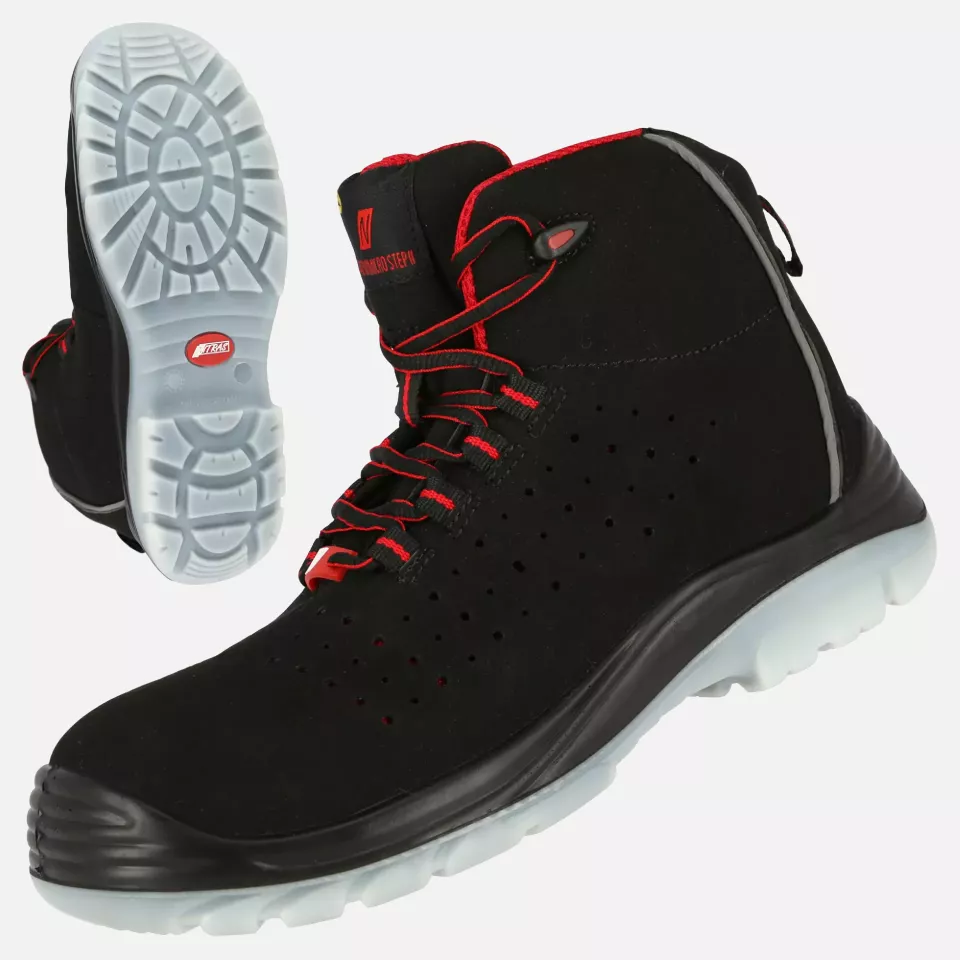 Nitras 7421, MICRO STEP MID S1P Safety Boots, Black, image 1, gallery thumbnail