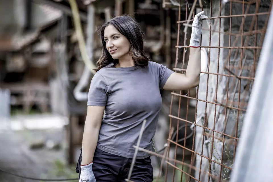 Nitras 7004-1200, MOTION TEX LIGHT T Shirt, Grey, image 3, gallery thumbnail