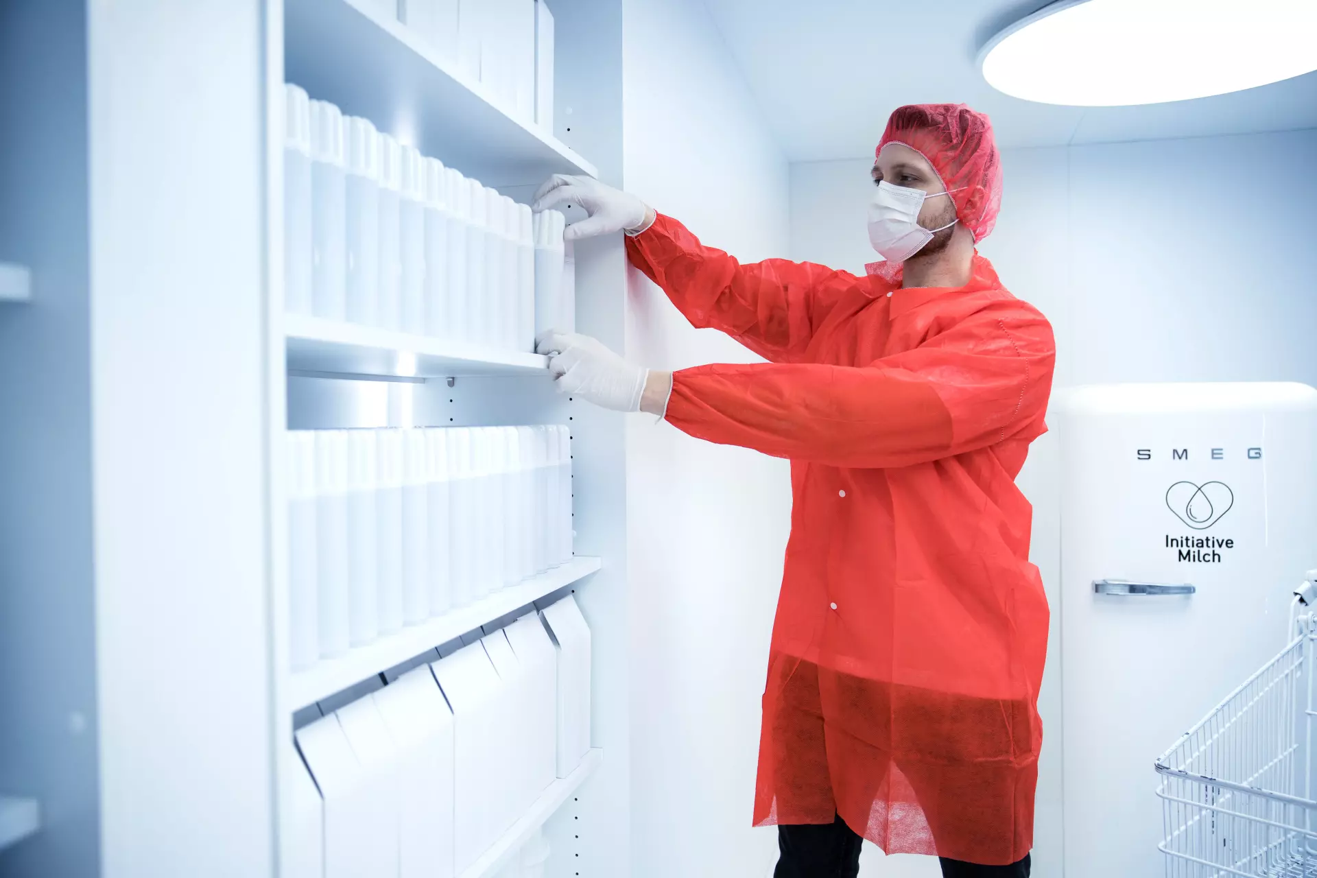 Nitras Medical 4003, Bouffant caps, red, image 2