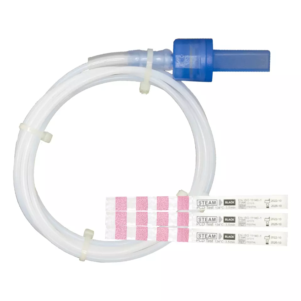 Nitras Medical 210000, Helix-test for steam sterilisation, plastic, white/blue, paper, white, image 1, gallery thumbnail
