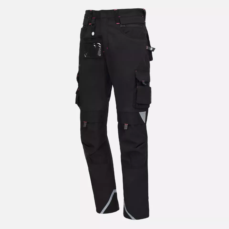 Nitras 7710, MOTION TEX PRO FX Work Trousers, Black, image 1, gallery thumbnail