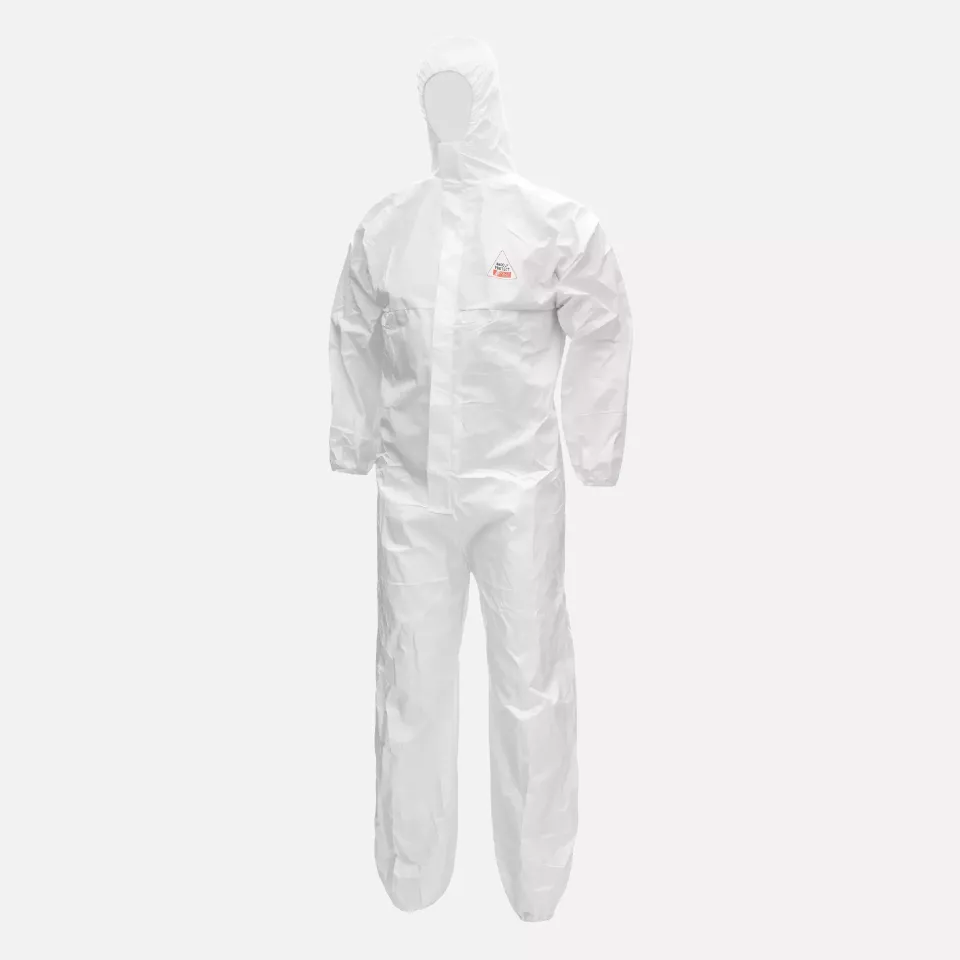 Nitras 4600, PROTECT Protective Overall, White, image 1, gallery thumbnail