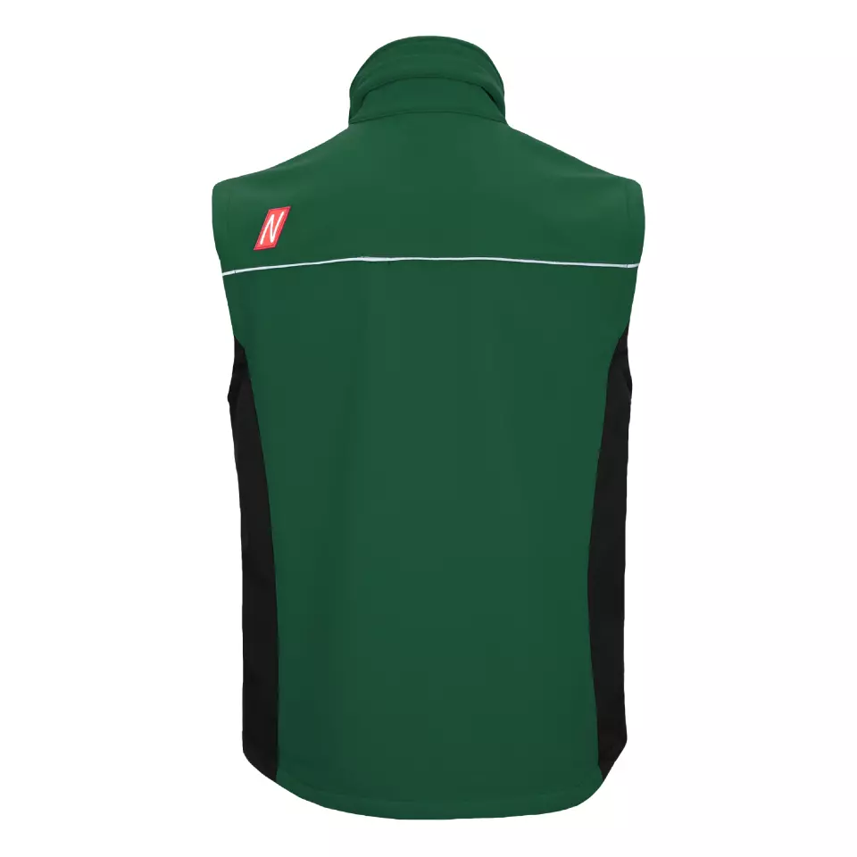 Nitras 7164, MOTION TEX LIGHT Softshell Waistcoat, Green, image 2, gallery thumbnail