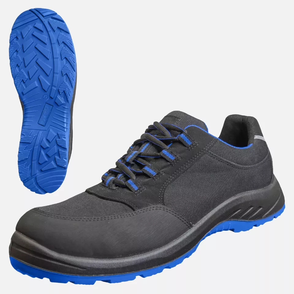 Nitras 7435-1022, SOLID STEP S3S CI FO Safety Shoes, Black/Blue, image 1, gallery thumbnail