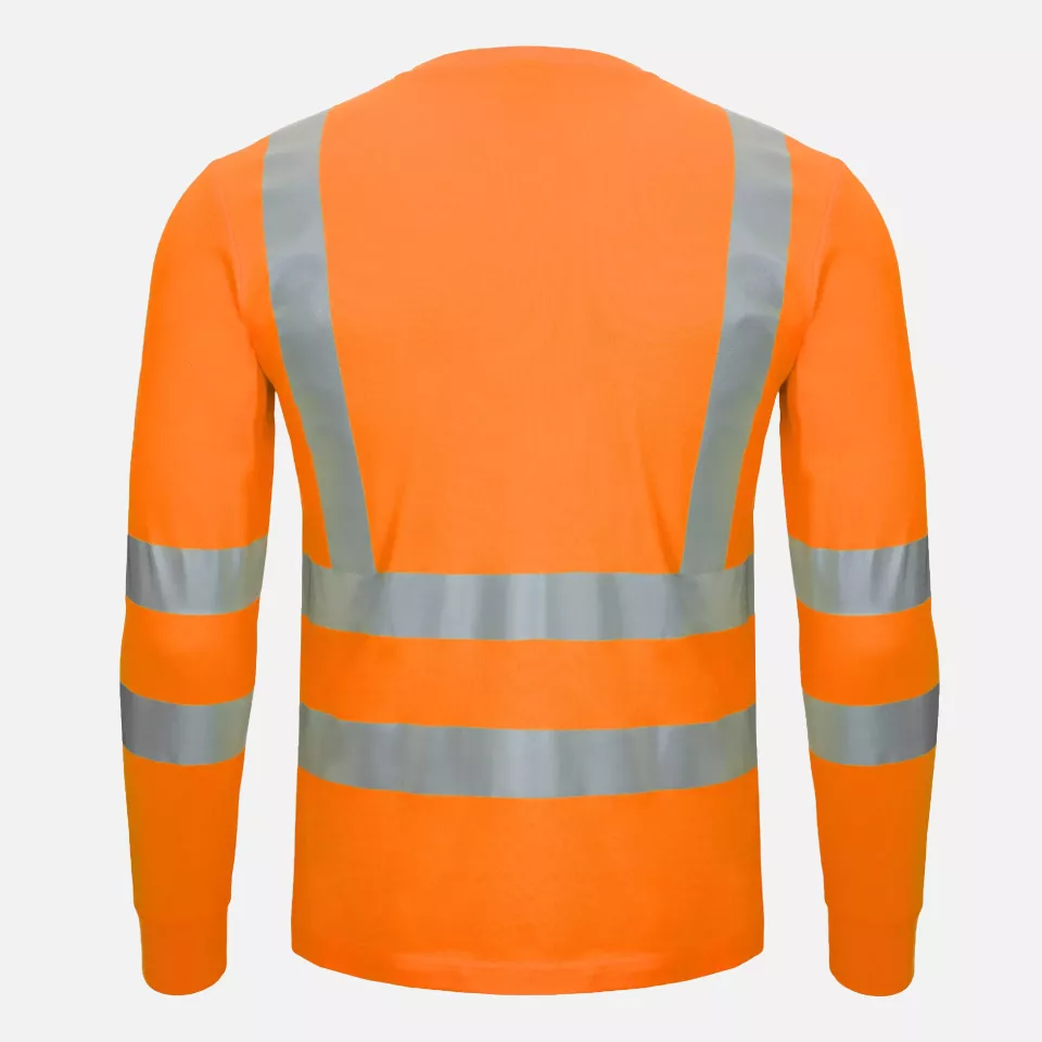 Nitras 7009-4100, MOTION TEX VIZ Reflektierendes Langarmshirt, Neonorange, image 2, gallery thumbnail