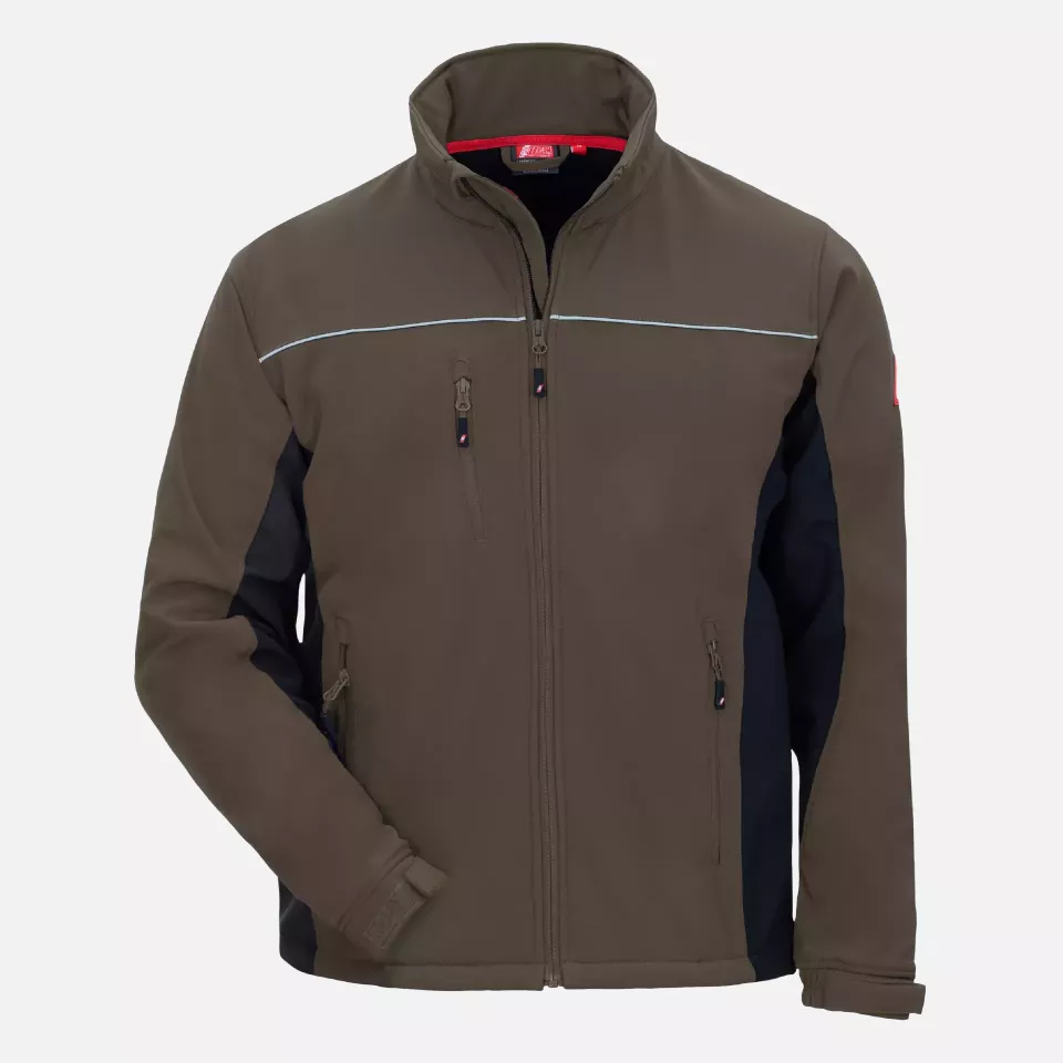 Nitras 7157, MOTION TEX LIGHT Softshell Jacket, Brown, image 1, gallery thumbnail