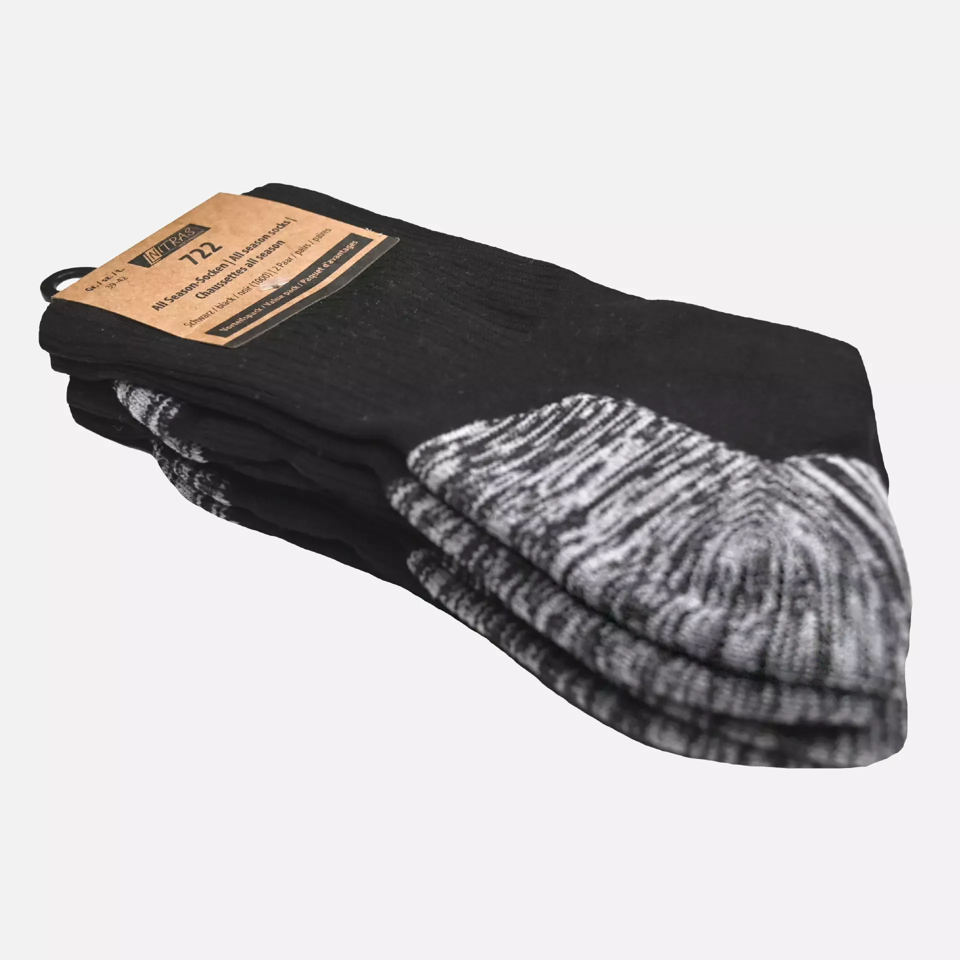 Nitras 722-1000, All Season Socks Polyamide / Polyester / Elastane, Black, image 2