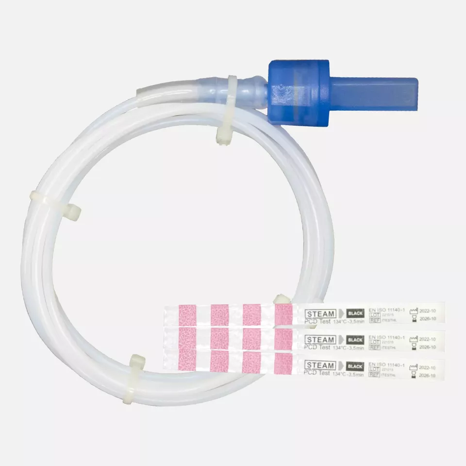 Nitras Medical 210000, Helix-test for steam sterilisation, plastic, white/blue, paper, white, image 1, gallery thumbnail