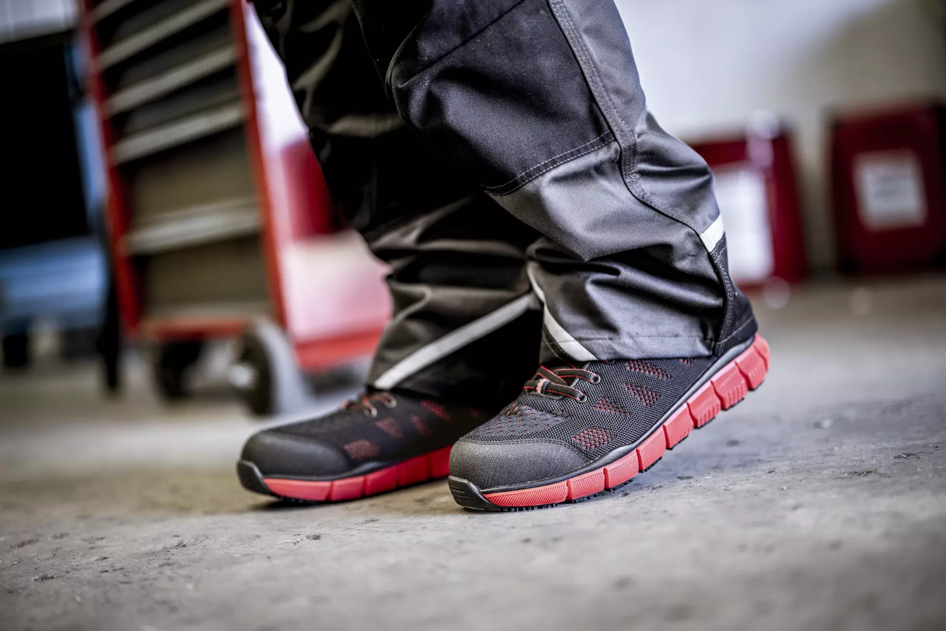 Nitras 7440-1060, SONIC STEP S1O Safety Shoes, Black/Red, image 3