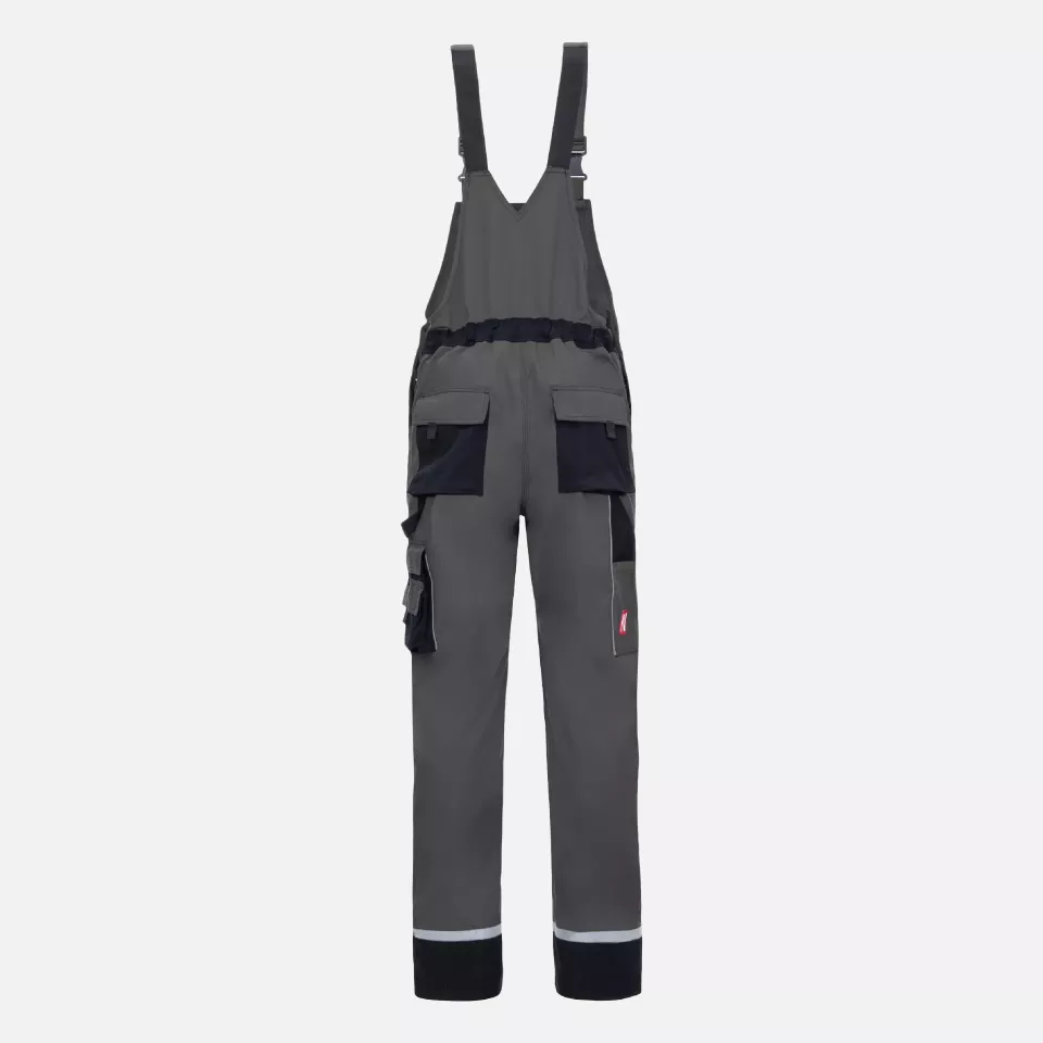 Nitras 7622, MOTION TEX PLUS Bib Pants, Grey, image 2, gallery thumbnail