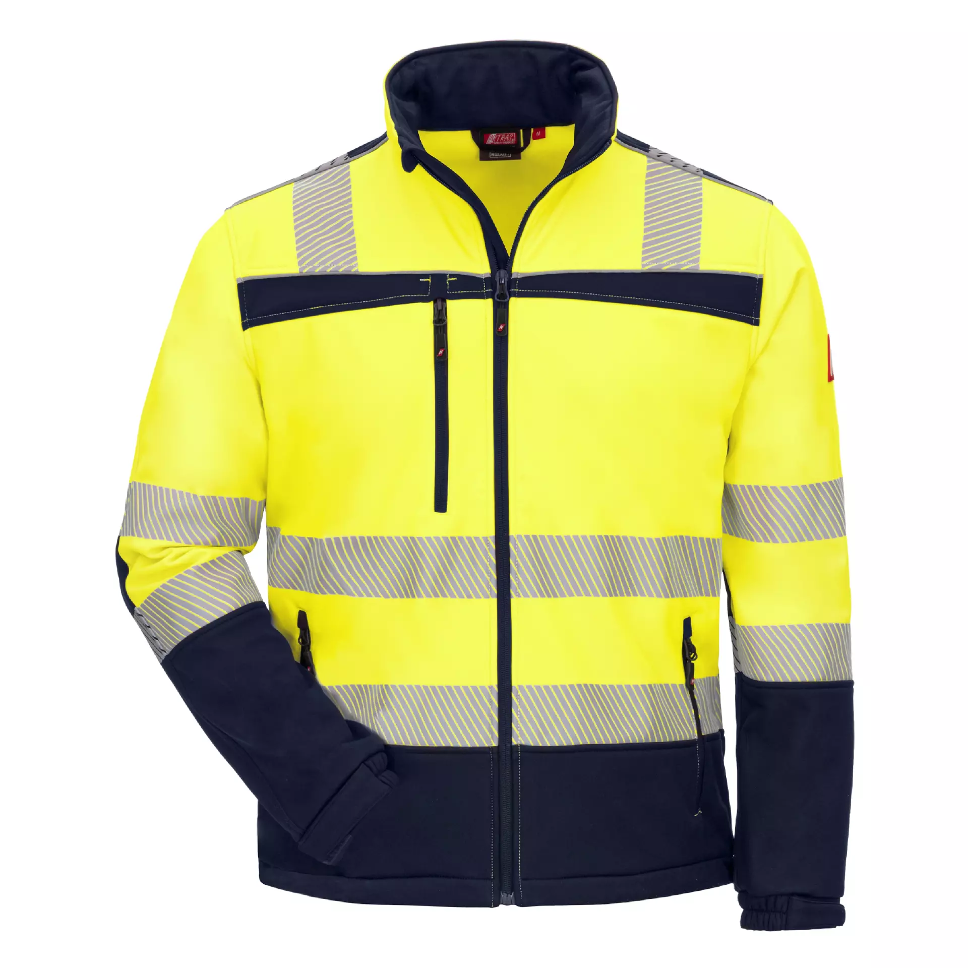 Nitras 7172-4021, MOTION TEX VIZ Reflective Softshell Jacket, Neon Yellow, image 1