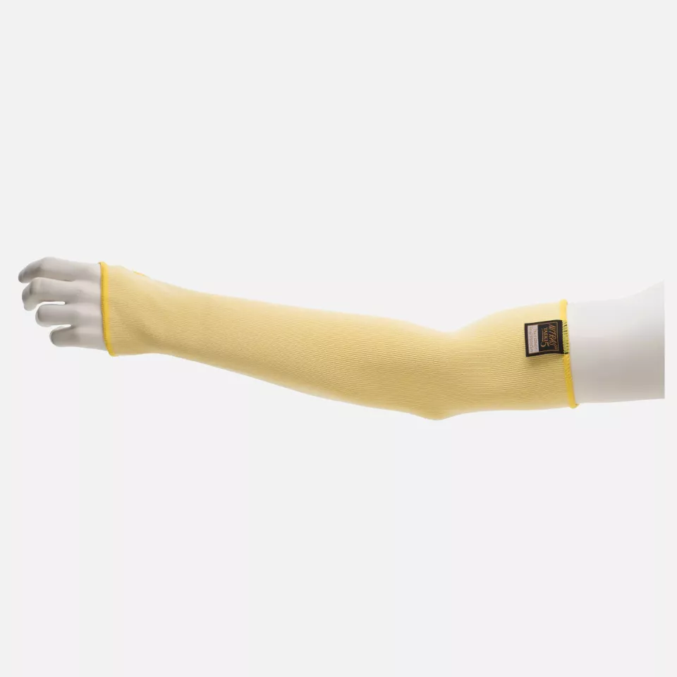 Nitras 6795, TAEKI Cut-resistant Arm Protectors Yellow, image 1, gallery thumbnail