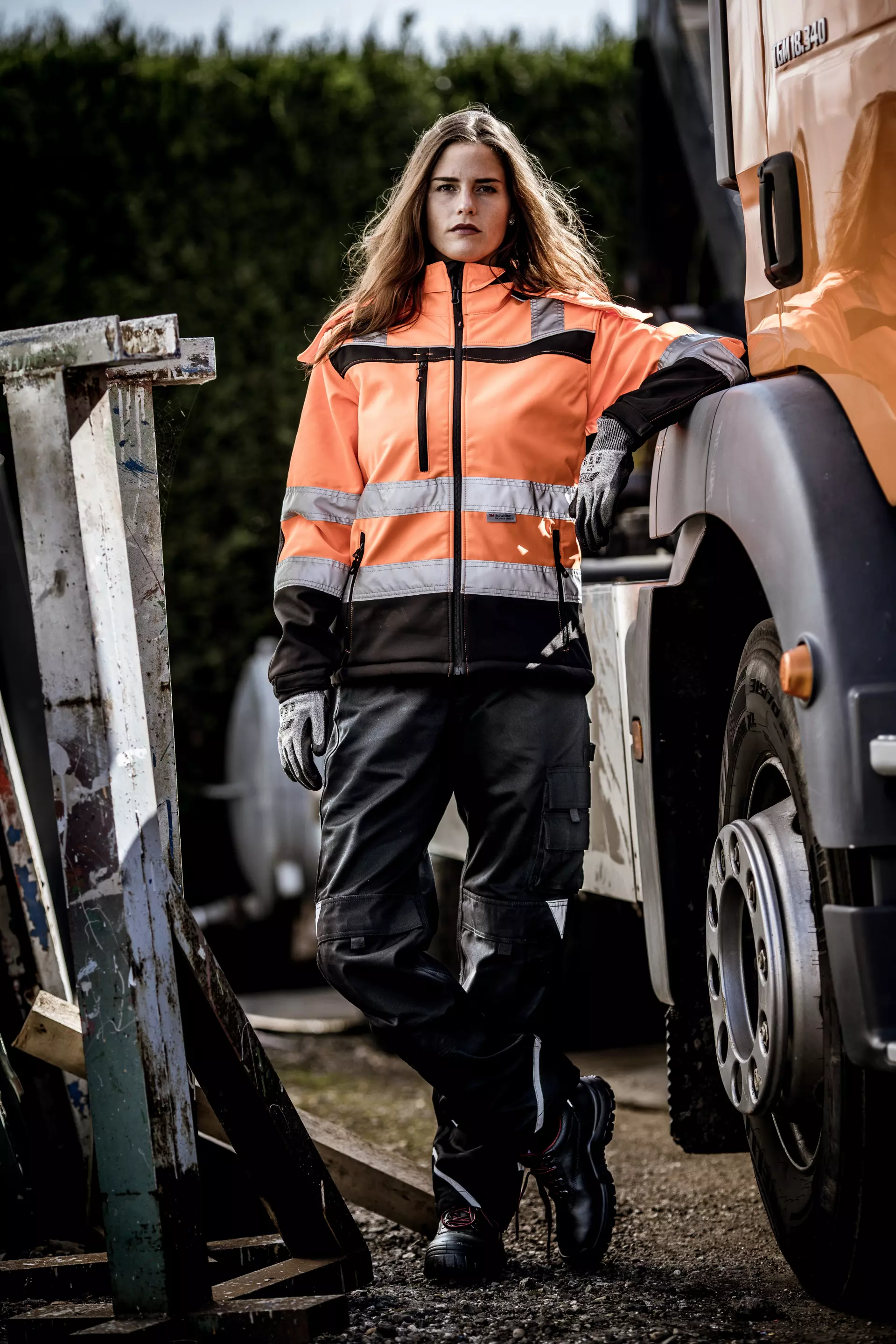 Nitras 7610, MOTION TEX PLUS Work Trousers, Black, image 3