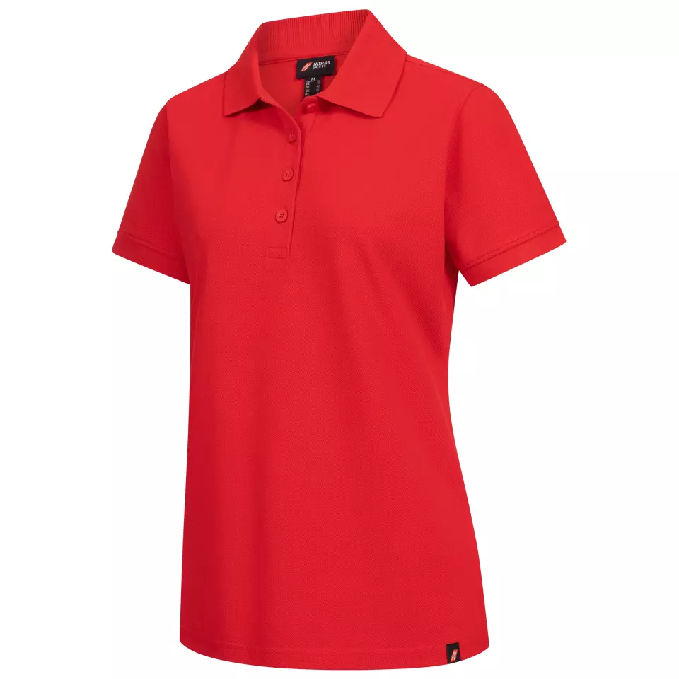 Nitras 7056-6000, MOTION TEX PLUS Polo Shirt, Red, image 1, gallery thumbnail