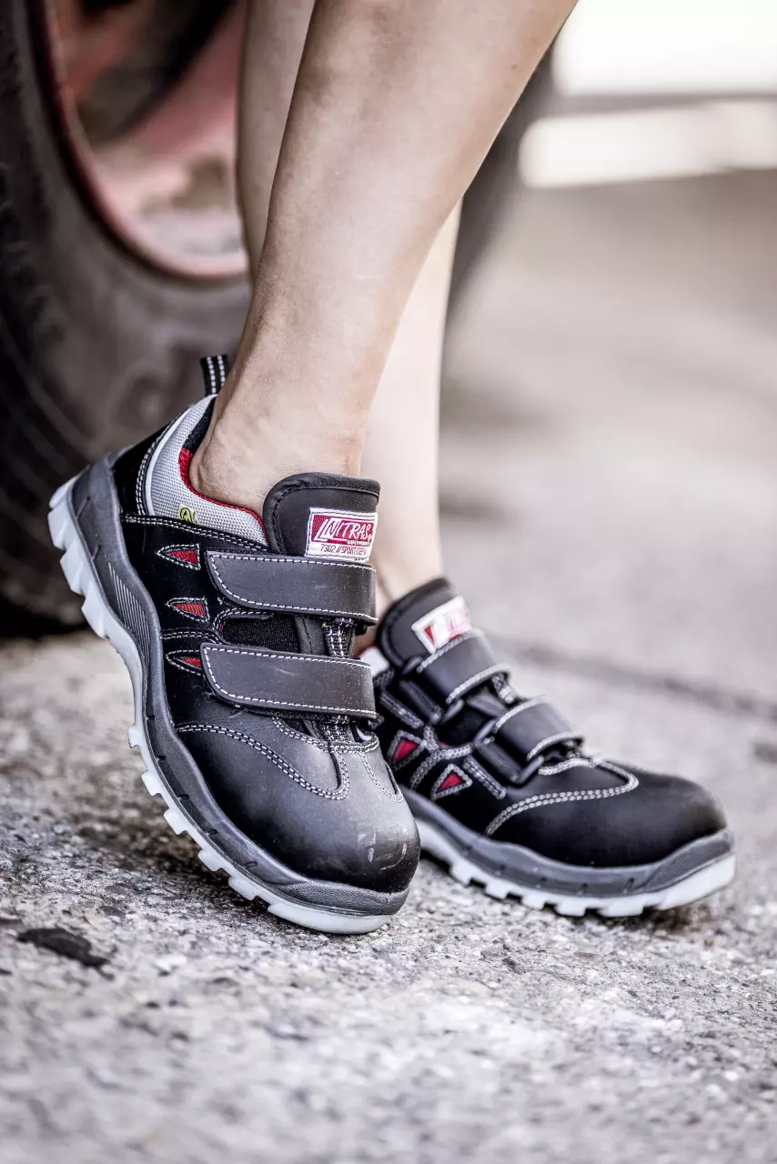 NITRAS 7302, SPORT STEP SA S1P Safety Sandals, Black, image 3, gallery thumbnail