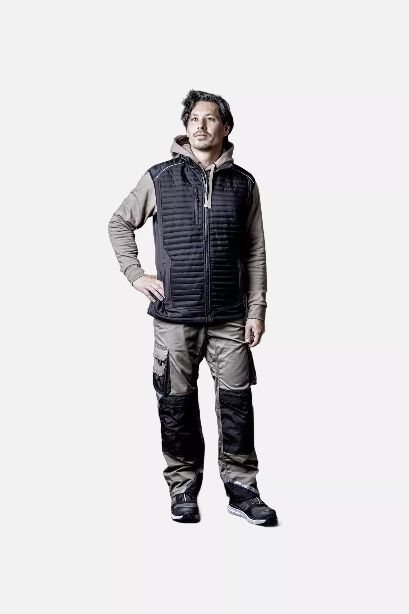 Nitras 7715, MOTION TEX PRO FX Work Trousers, Khaki, image 3