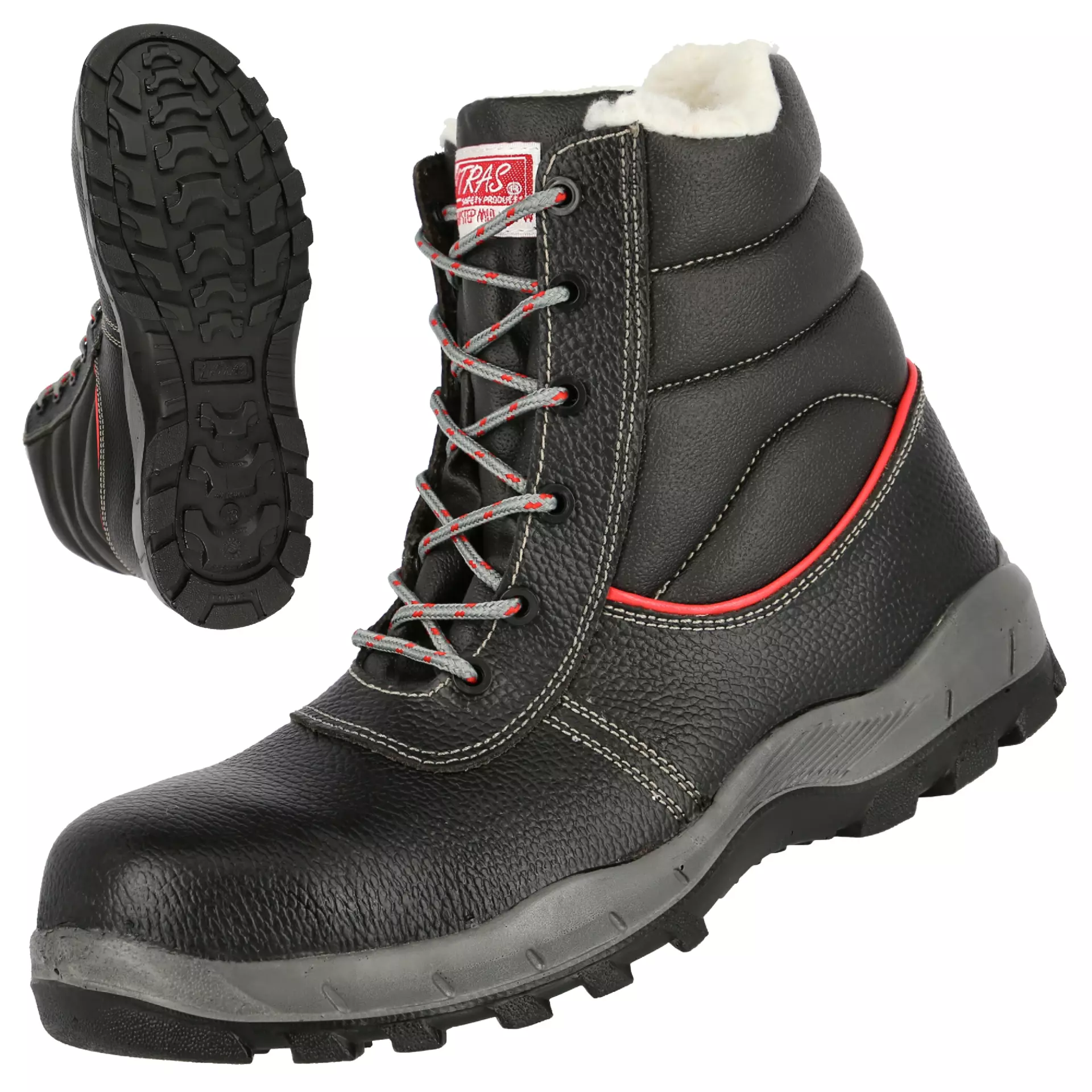 Nitras 7201WMF, STEP MID+ MF W S3 Laced Safety Winter Boots, Black, image 1