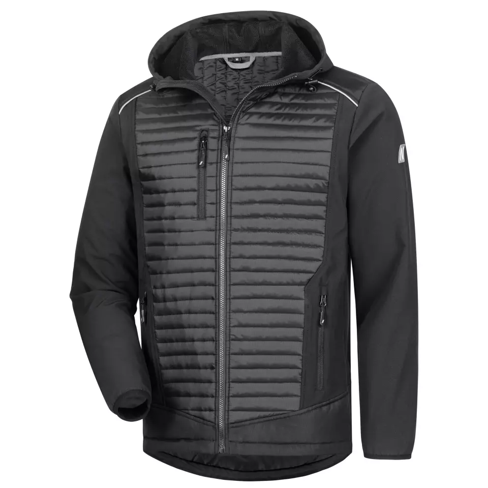 Nitras 7661-1000, MOTION TEX PLUS Gesteppte Softshelljacke, Schwarz, image 1, gallery thumbnail
