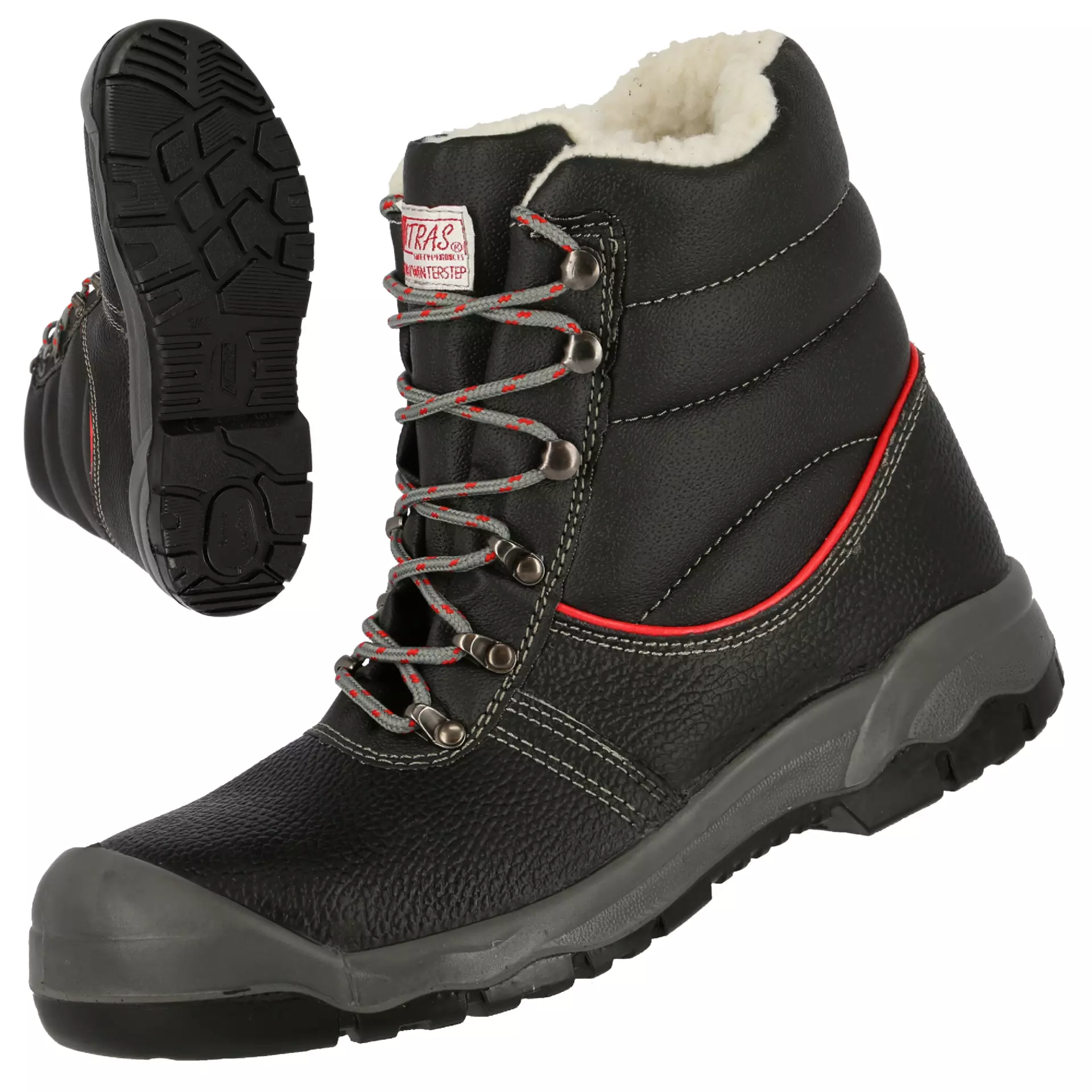 NITRAS 7201W, STEP MID+ W S3 Safety Winter Boots, Black, image 1