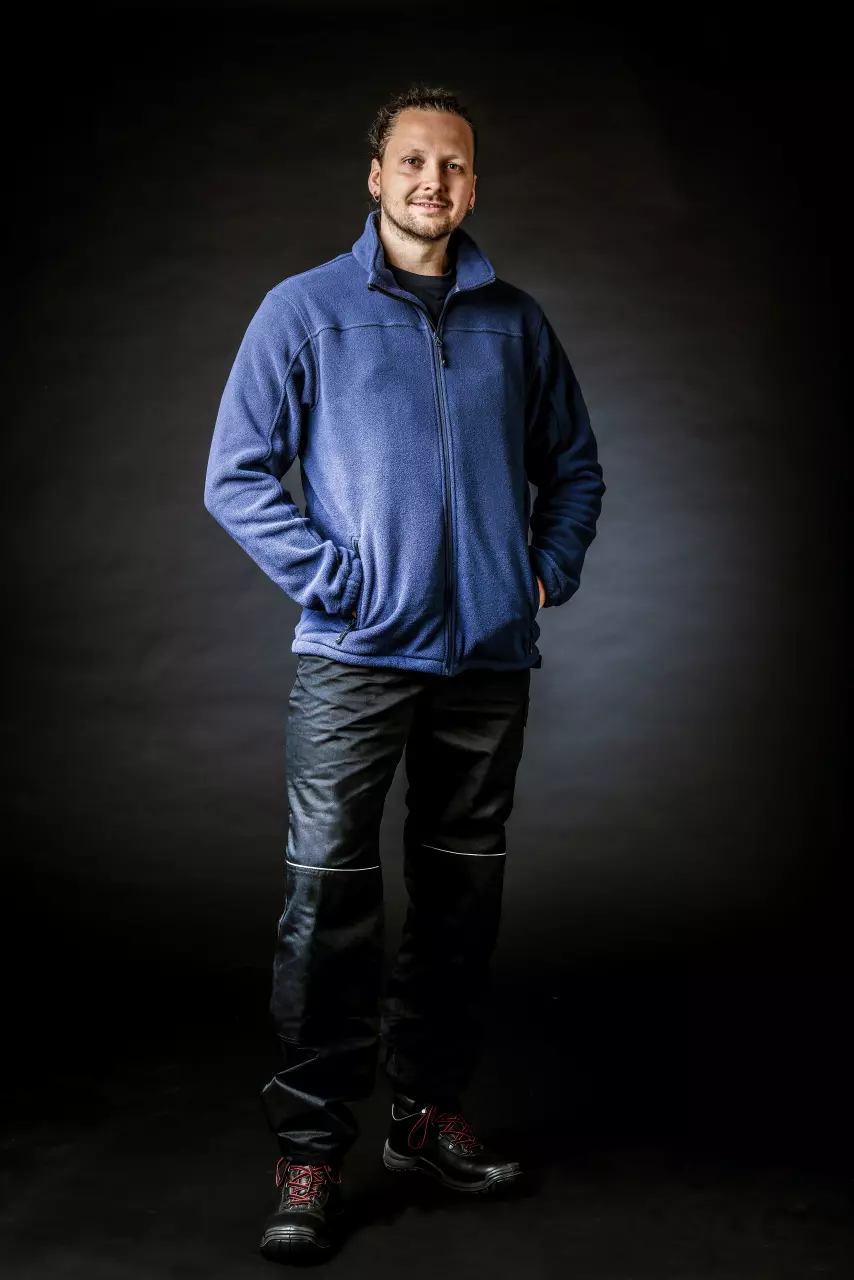 NITRAS 7046, MOTION TEX PLUS Fleece Jacket, Navy Blue, image 3, gallery thumbnail