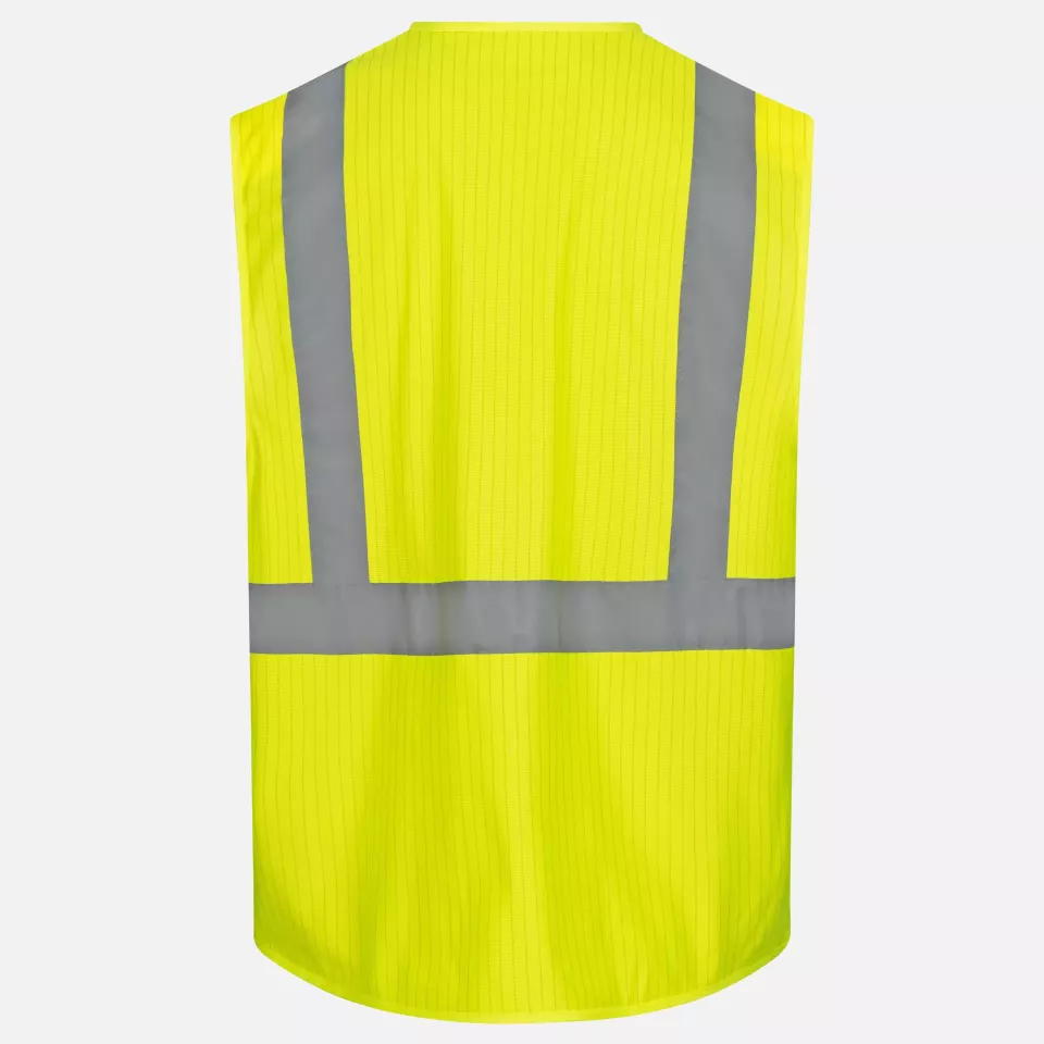 Nitras 7118-4000, High-visibility Waistcoat, neon yellow, image 2, gallery thumbnail