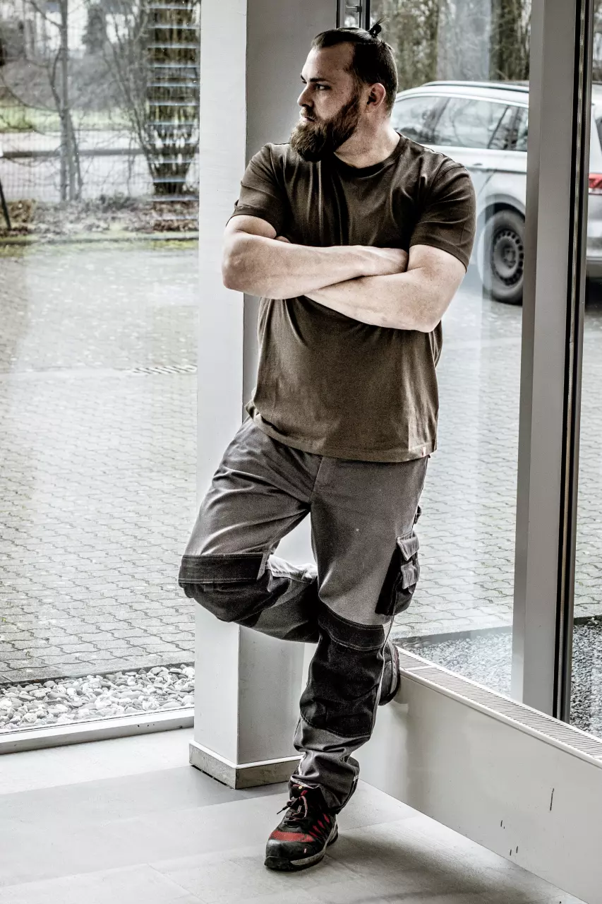 Nitras 7005-5000, MOTION TEX LIGHT T Shirt, Brown, image 3, gallery thumbnail