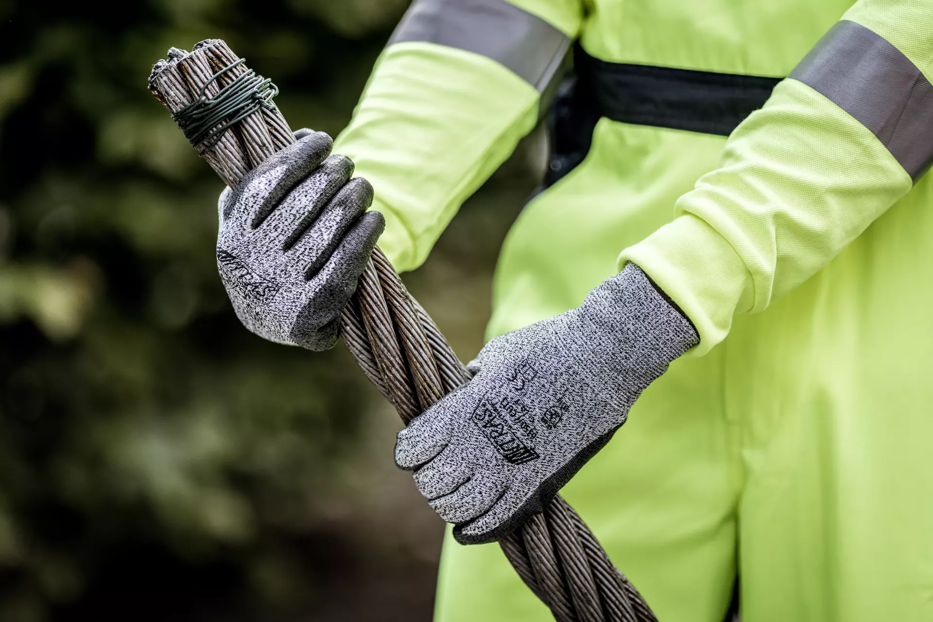 NITRAS 6350, CUT3 Cut protection Gloves, Grey, image 2