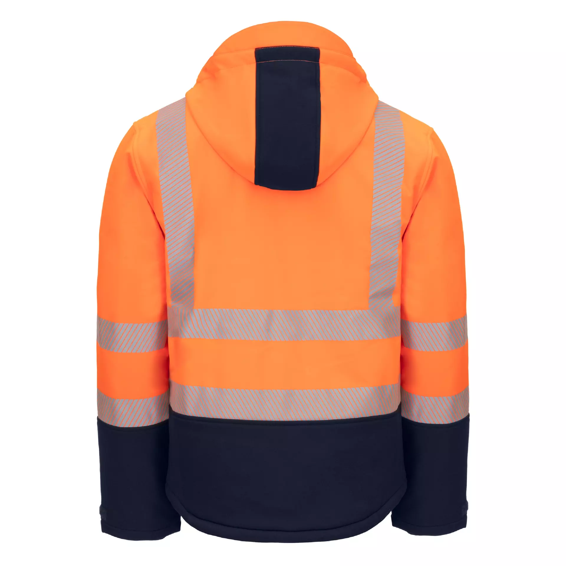 Nitras 7175-4121, MOTION TEX VIZ PLUS Reflective Winter Softshell Jacket, Neon Orange, image 2
