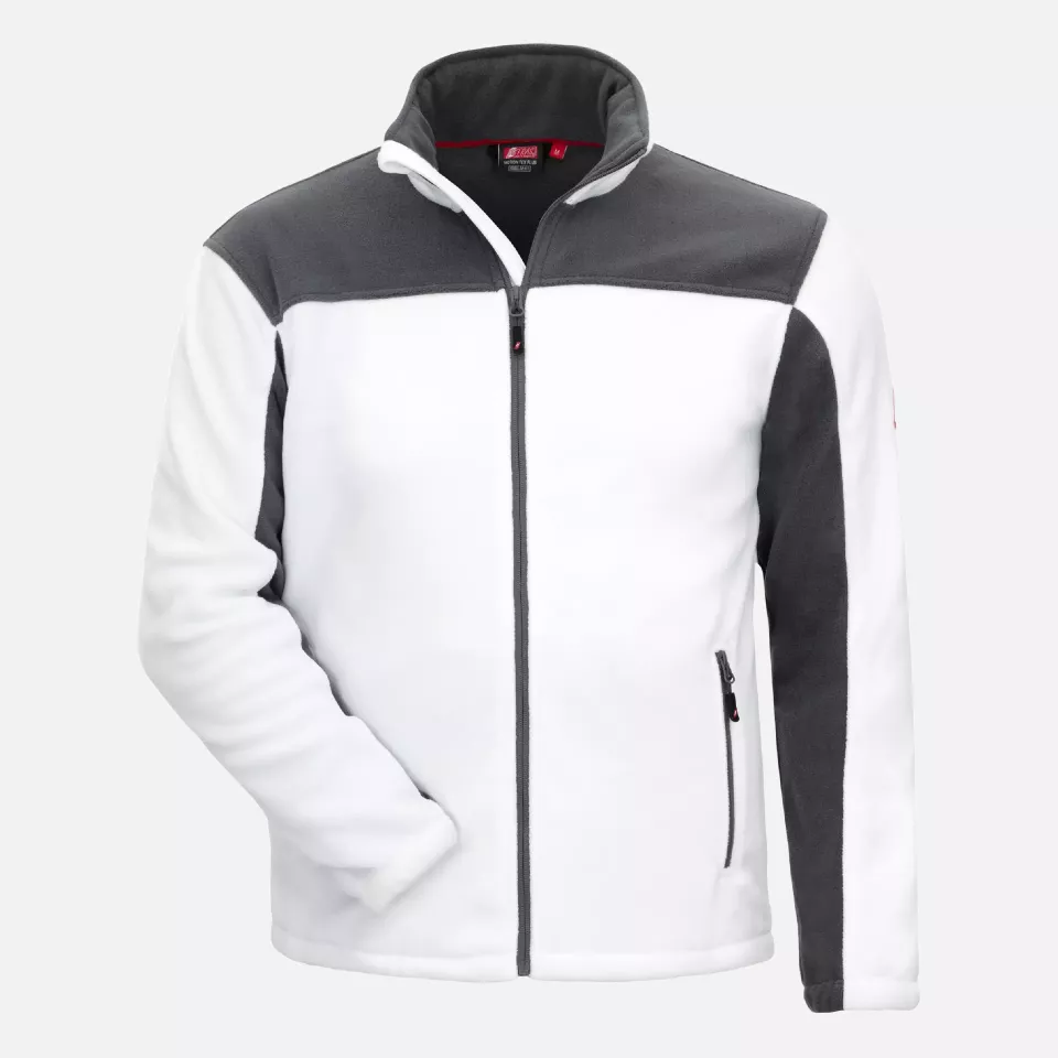 Nitras 7043, MOTION TEX PLUS Fleece Jacket, White, image 1, gallery thumbnail