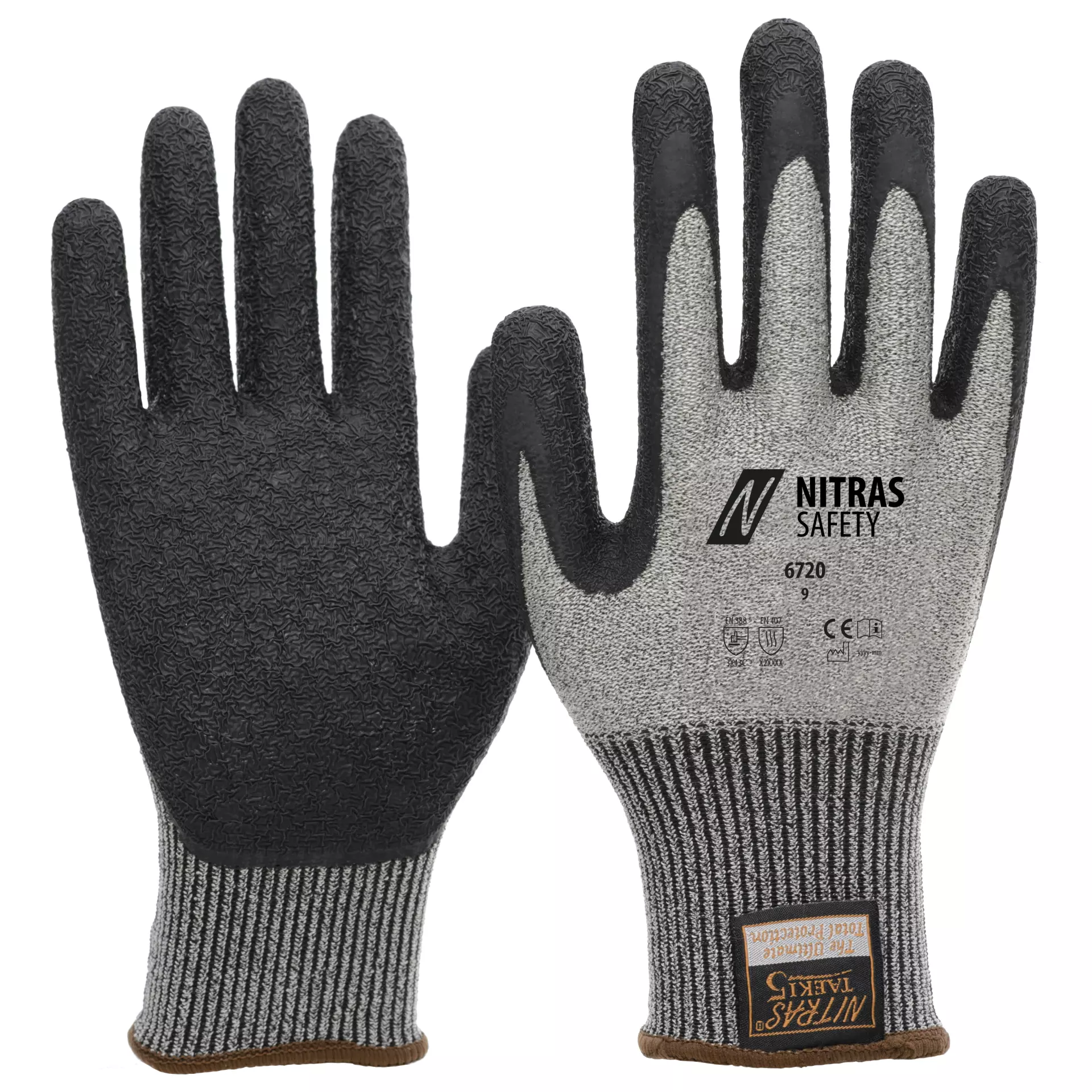 NITRAS 6720, TAEKI Cut protection Gloves, Grey, image 1