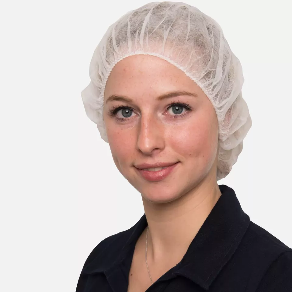Nitras Medical 4040, Bouffant caps, white, image 1, gallery thumbnail