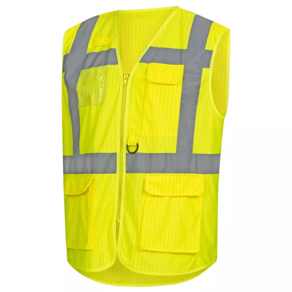 Nitras 7118-4000, High-visibility Waistcoat, neon yellow
